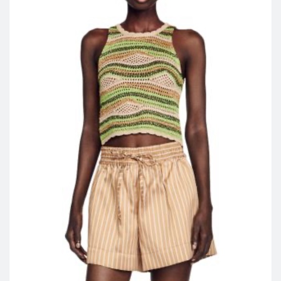 Sandro Tops - Sandro Metallic Tank NEW L octave